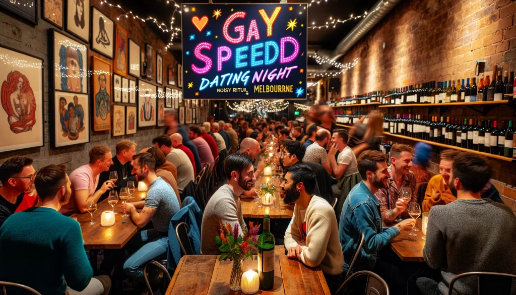 image for the gay speed dating night at Noisy Ritual in Melbourne, VIC