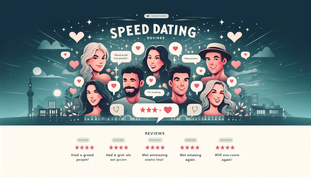 image featuring reviews for your speed dating event