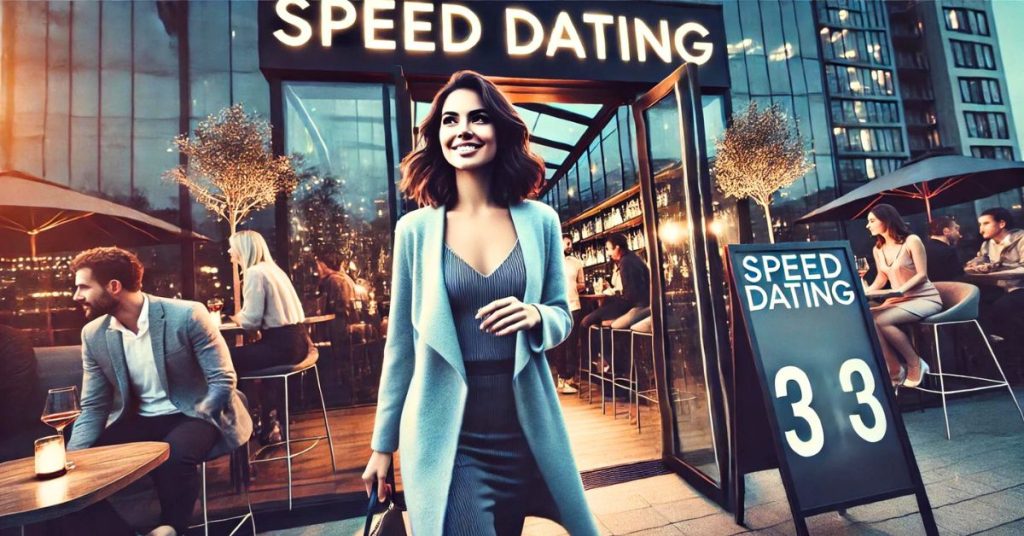 woman seeing how speed dating works