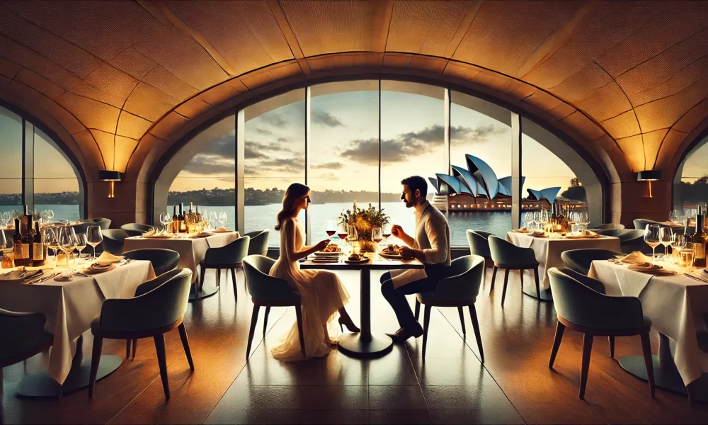 couple dining at Bennelong Restaurant