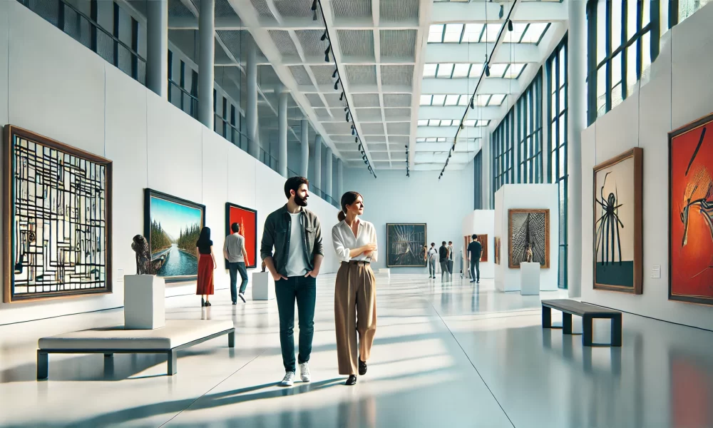 couple visiting the Museum of Contemporary Art in Sydney